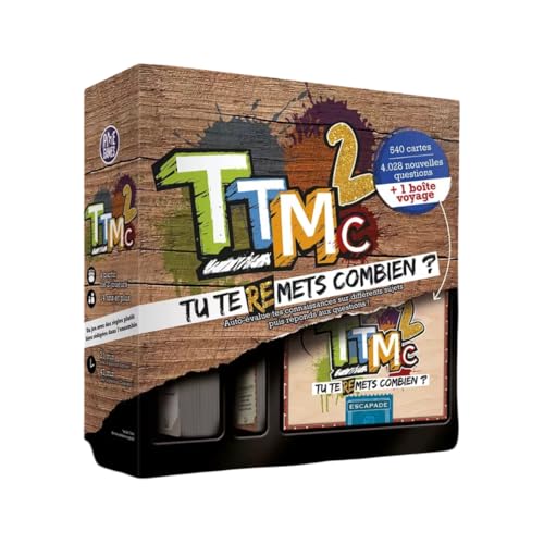 TTMC2 - Tu Te (RE) Mets Combien ? - Jeu de société - Ambiance - Quiz Culture générale - Jeu de Plateau, Noir