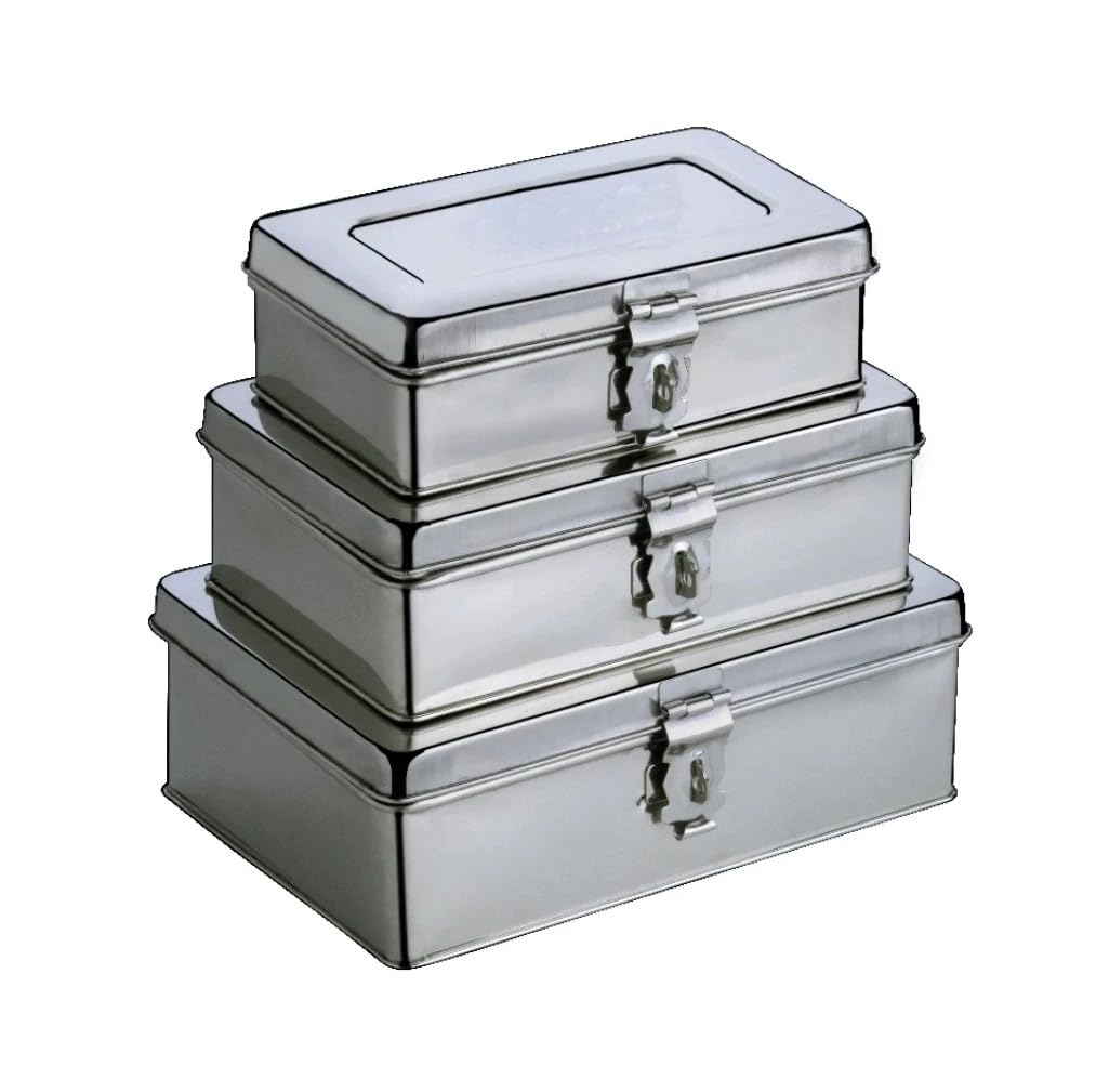 JAYCO Stainless Steel Pooja Peti Set, Small Storage Boxes, Cash Box, Set of 3 pieces - 7", 8" and 9" (Rounded edges, no sharp corners)-image-24