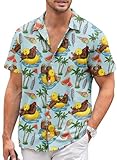 Camisa hawaiana de manga corta para hombre, Large