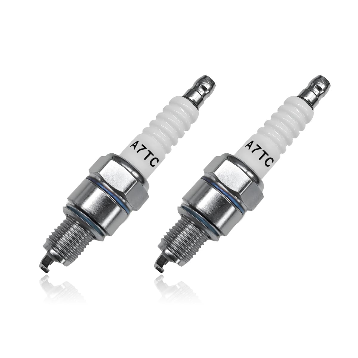 Wevdn 2PCS Spark Plug, A7TC Spark Plug for GY6 50cc 70cc 90cc 110cc 125cc ATV Scooter Dirt Bike Moped Go Kart Racing Bike, Spark Plugs A7TC Compatible with C7HA C5HA PZ7HS S102F Z12