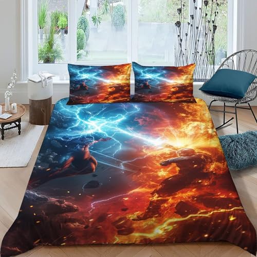 Parure de lit microfibre Lightning facile à laver avec fermeture éclair - 2