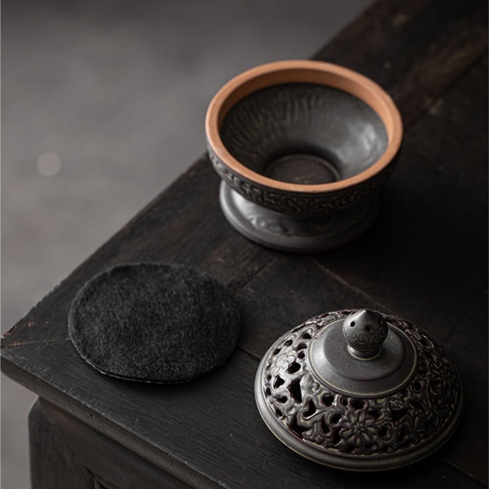 Backflow Incense Holder Incense Burner Ceramic Household Indoor Aromatherapy Burner Agarwood Incense Burner Tea Table Incense Holder Incense Holder Creative Ornaments Incense Holders