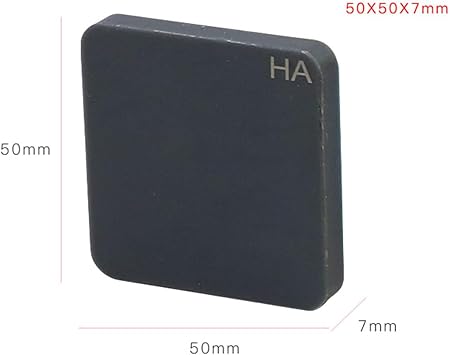COYEUX Shore Hardness Test Block Type A, 7 Block Shore Hardness Test Block Kit, 50x50x8mm, for Hard Rubber Hardness Measure