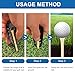 YENOVO 4 Pcs Golf Tee Height Setter, Adjustable Ball Seat Height, Training Aid for Consistent Swings, Distance & Accuracy, Easy-to-Use Training Tool for Beginners and Enthusiasts