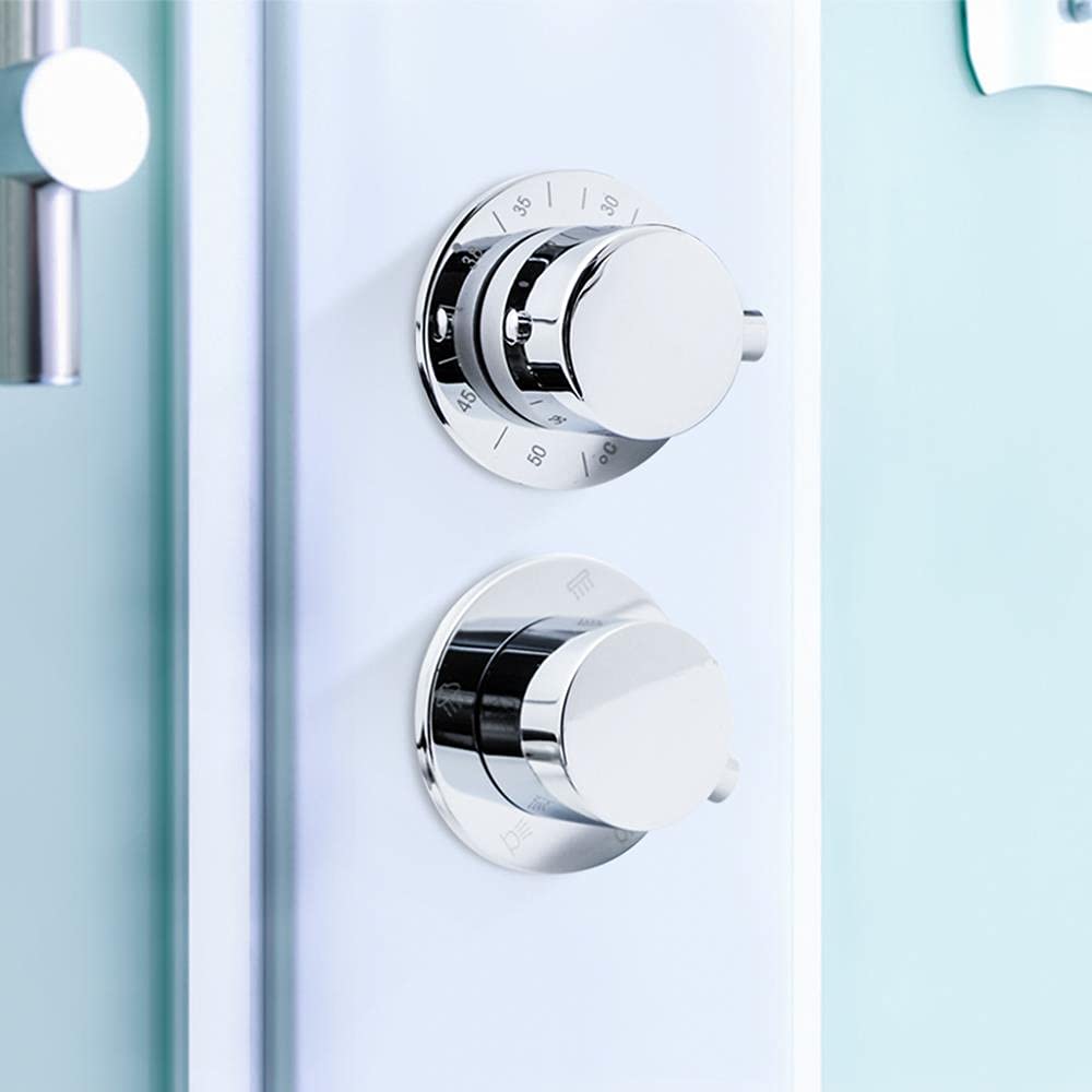 Grifos de ducha termostáticos 2/3/4 salida 10 cm / 12,5 cm válvula mezcladora de latón para intubación grifo mezclador de temperatura Control de baño