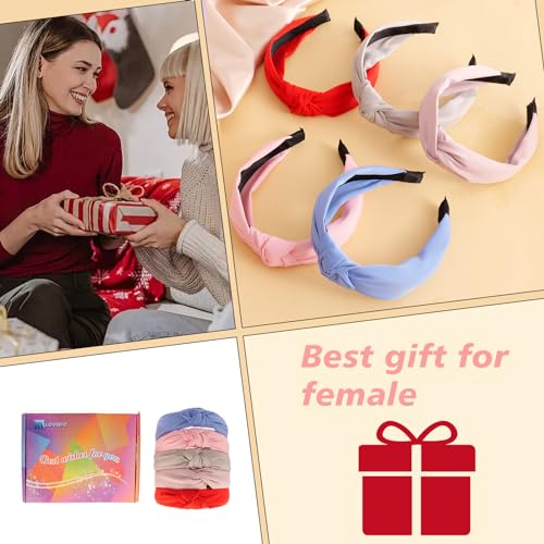 50% OFF Diademas Anudadas Antideslizantes para Mujer - Paquete de 5