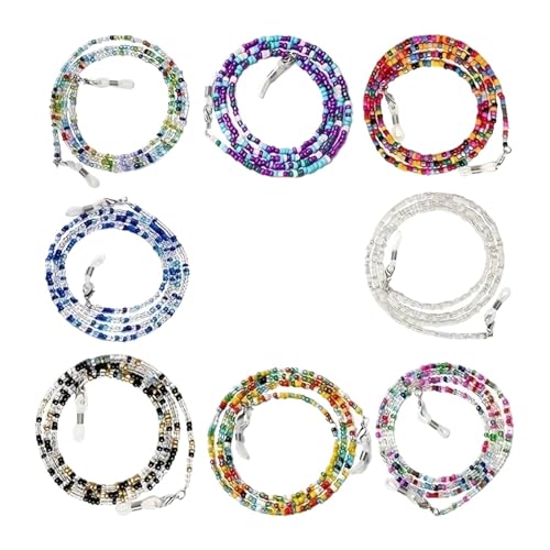 Cordons de lunettes antidérapants avec boucles réglables pour masques et lecture