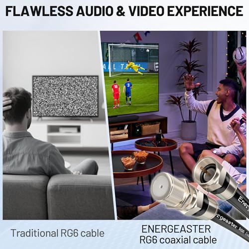 Cable coaxial RG6 extensor de cable coaxial banda ancha y sat&eacute;lite DVR 7