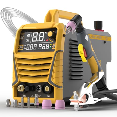 TOOLIOM 50A Plasmaschneider 230V Berührungsloses Pilotlichtbogen Plasmaschneider 2T/4T Schnittleistung max. 20mm für Lackierte Bleche und Flugrost geeignet