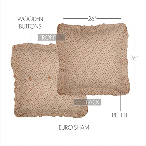 VHC-Brands-Camilia-Fabric-Euro-Sham-26×26-White VHC Brands Camilia Fabric Euro Sham 26×26 White