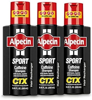 Alpecin CTX Sport Caffeine Shampoo 3-Pack Natural Hair Growth