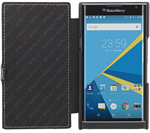 StilGut Book Type Case con Clip, Custodia in Pelle...