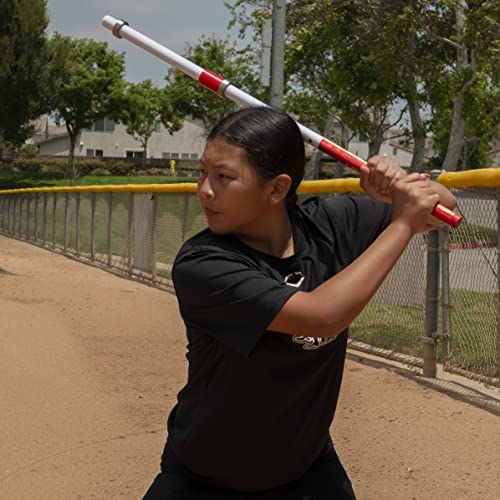 Powernet Combo Pvc/Click Stick Baseball Swing Trainer | Interchangeable Attachments Also For Softball | Training Bat For Creating Maximum Bat Speed At Contact #TOP7