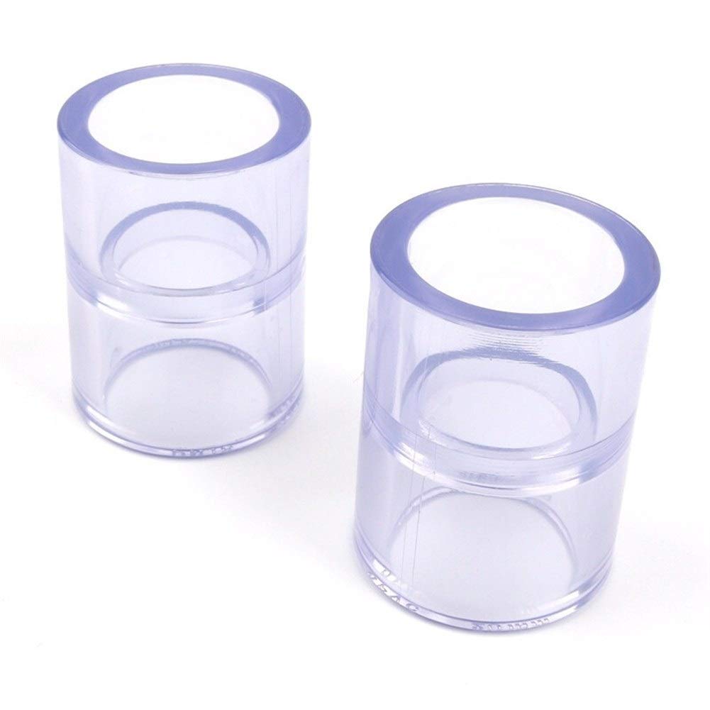 Outils de réparation de tuyaux D.I. 40mm PVC transparent Raccord de tuyau Aquarium Fish Tank Tube Direct Joints de jardin d'eau d'irrigation de tuyaux Connecteurs 10pcs / lot