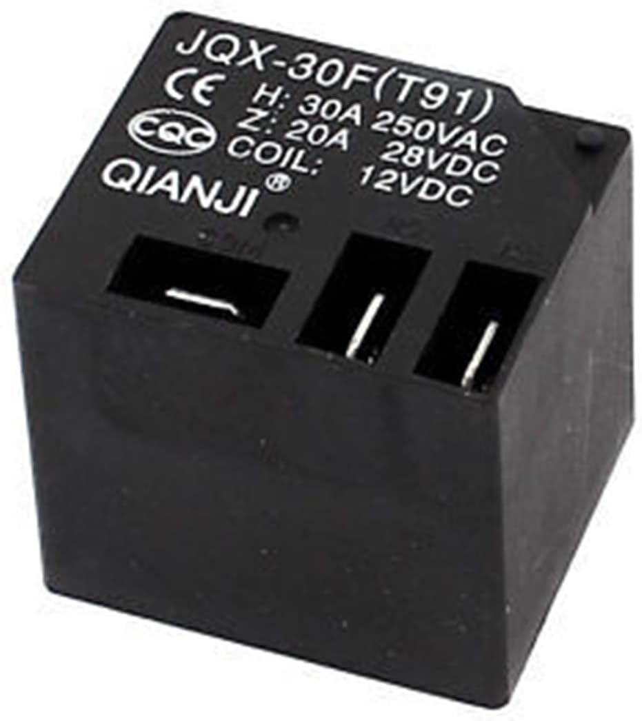 JQX-30F DC 12V Coil 5 Terminal PCB Type Mini Power Relays