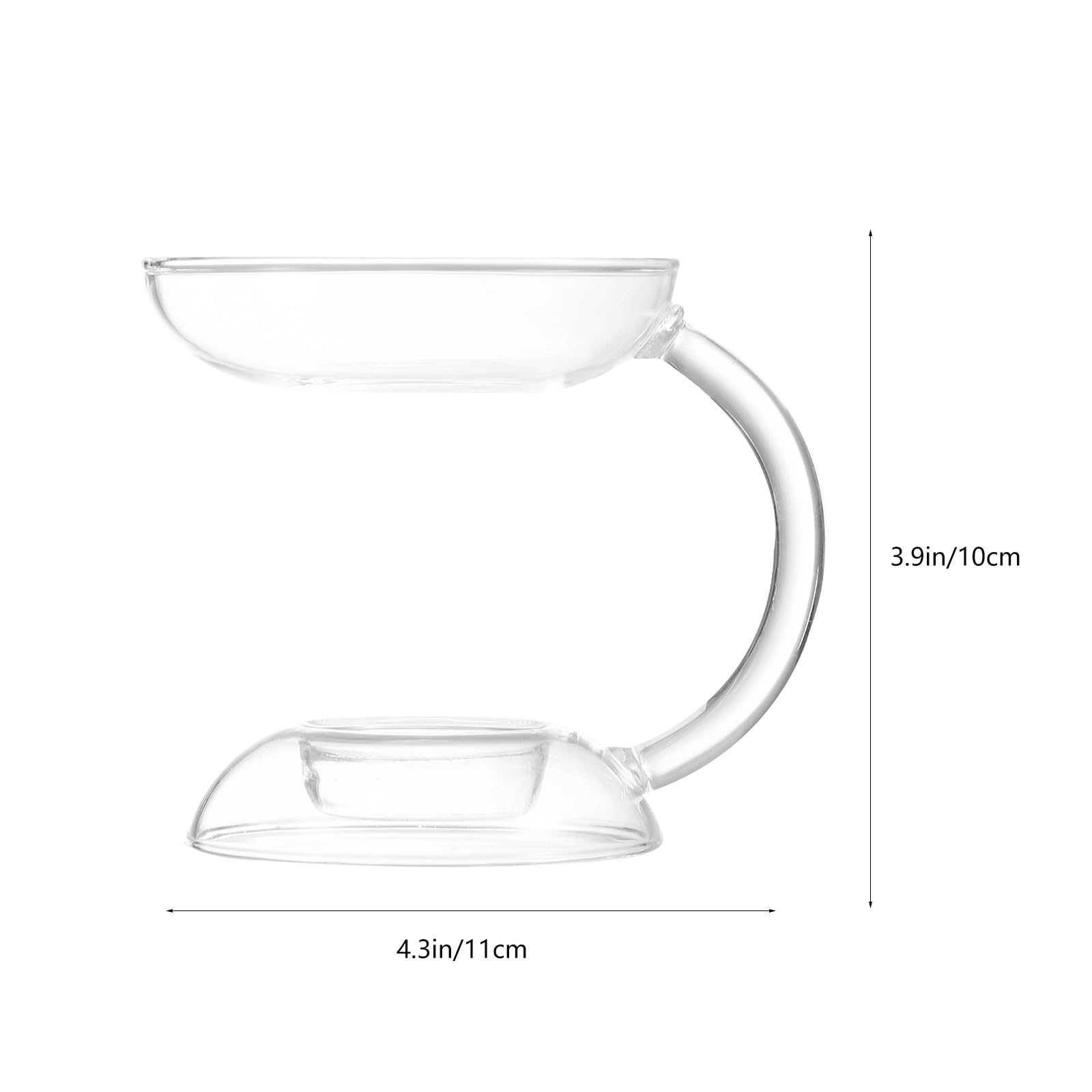 Veemoon Candelabro de Cristal Portavelas Adecuado para Tealight y Aceite Esencial, Lámpara de Aromaterapia para Vela Aromática Adecuado para Bodas y Bares