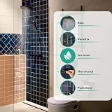hansgrohe Activera S - oszczędzający wodę komplet prysznicowy (EcoSmart) z termostatem, zestaw prysznicowy z główką prysznicowa, wąż, szyna i deszczownica (240 mm), czarny matowy, 28078670