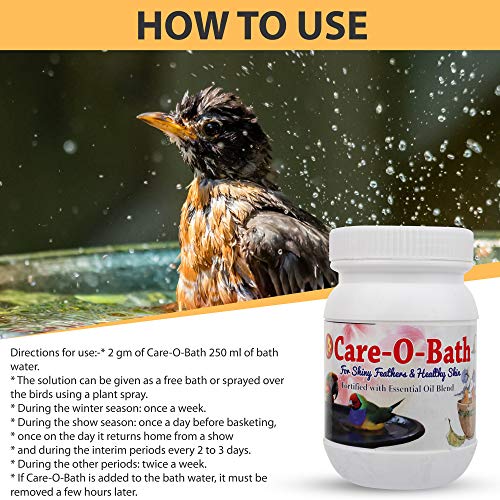 Image of Pet Care International (PCI) Care-O-Bath || Provide Healthy Feathers for Healthy Bird Healthcare (100 Grm, Care O Bath)
