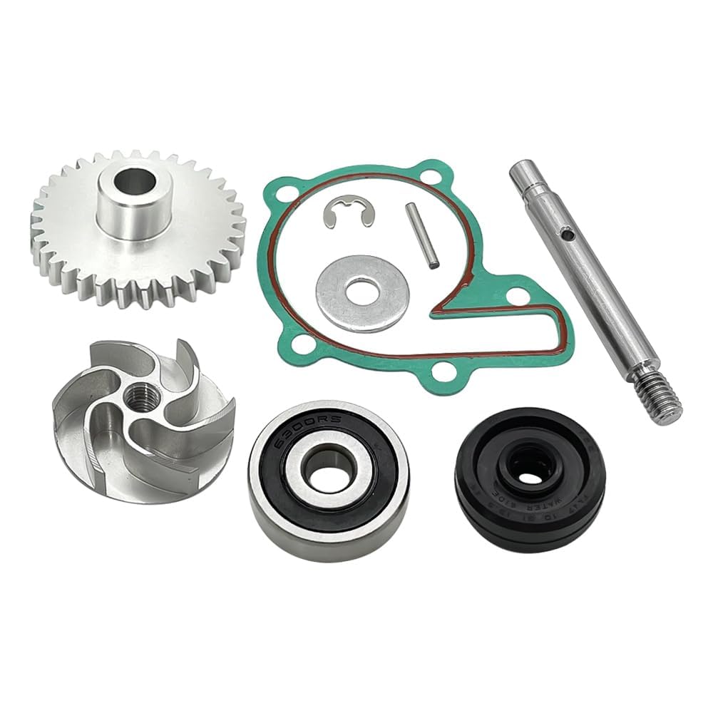 Mabutignti Kit engranaje impulsor cojinete junta de bomba de agua para Yamaha YFZ350 Banshee 350 4L0-12450-01-00 4L0-12459-00-00