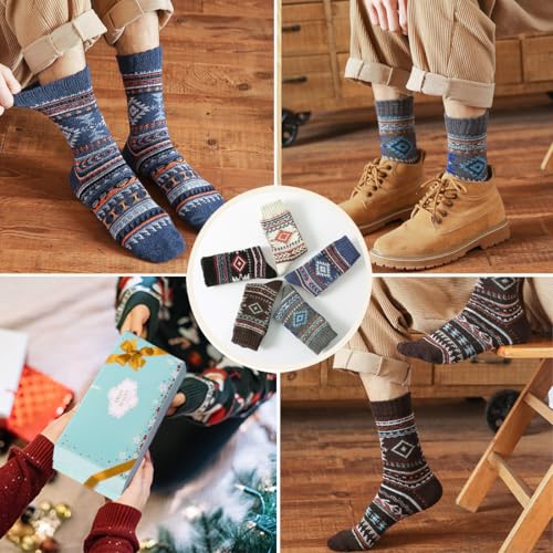 ICEIVY 5-Pair Women's Wool-Blend Winter Socks - image 6