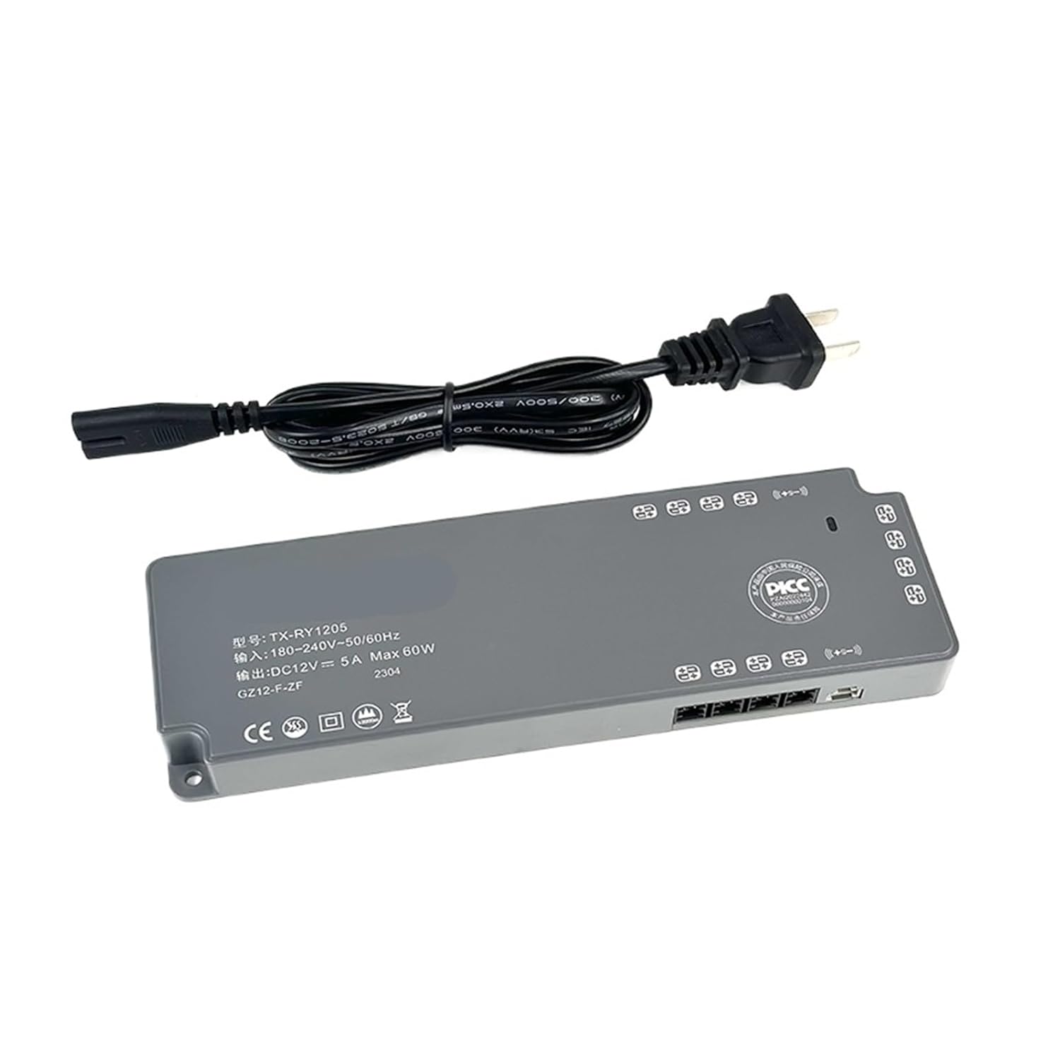 Led Ultra-Thin Wardrobe Dedicated Power Supply 12V Interface Induction Switch line Light with Transformer(60W/12V)