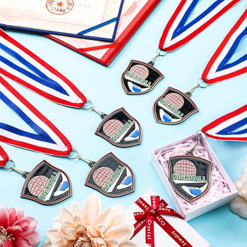 Trnayi 20 Pcs Award Medals Bulk with Neck Ribbons,Kickball by Trnayi - Used condition - Image 4
