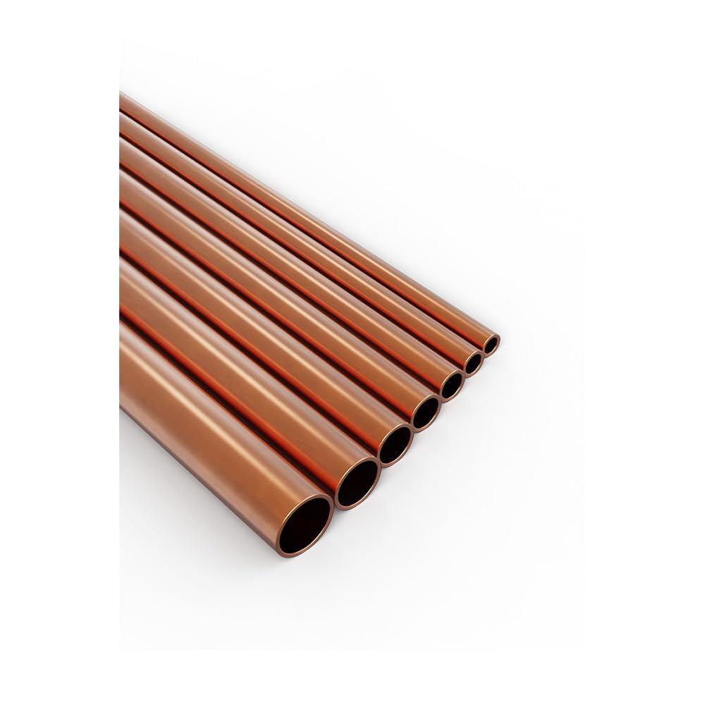 Tubo de cobre micro T2 de 100 mm de longitud, diámetro exterior de 45-70 mm, espesor de pared de 10 mm (hueco de pared delgada, recto y rígido) for bricolaje doméstico.(60x10x100mm 1PCS)