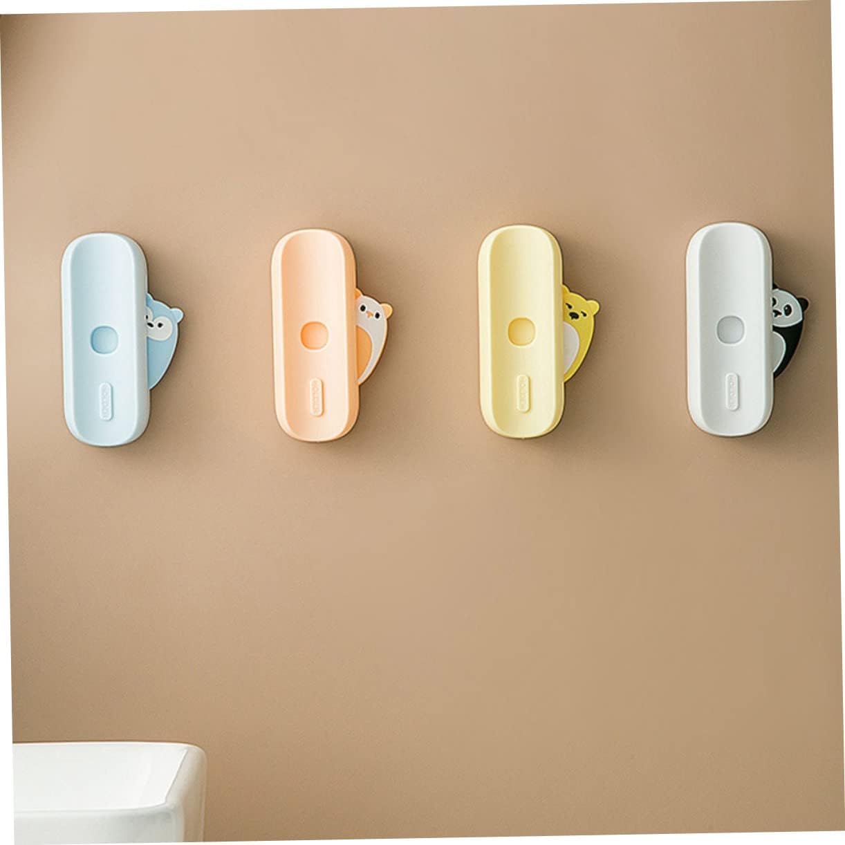 Zahnbürstenhalter-Caddy, 2 Stück, magnetischer Zahnbürstenhalter, Kinder-Zahnpasta-Halter, Wand-Elektrorasierer, elektrischer Gesichtsrasierer, elektrischer Zahnbürstenhalter, Zahnbürsten-Hängehalter,
