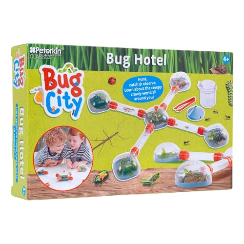 Peterkin Classics | Bug City: Bug Hotel - learn about the creepy crawly world building habitats with pods tunnels and viewing tub | Learning & Education | Explorer Toys | Ages 3+