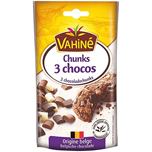 VAHINÉ - Sachets de Pépites Chunks Choco - Idéal pour vos desserts gourmands - 100g - Lot De 4 - Vendu Par Lot