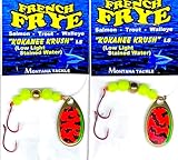 Montana Tackle Kokanee Spinners (2): uv Fire-Tiger