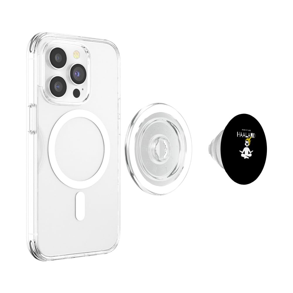 hippopprincess magsafe ドイ Amazon.com: Kick it Like HAALAND PopSockets PopGrip for MagSafe