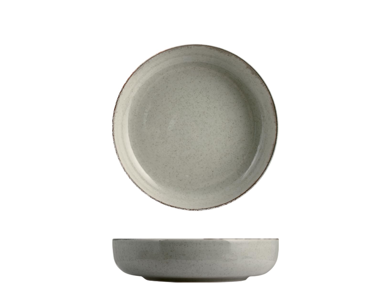 H&H Set 6 Ciotoline Pearl Grigio Cm 15