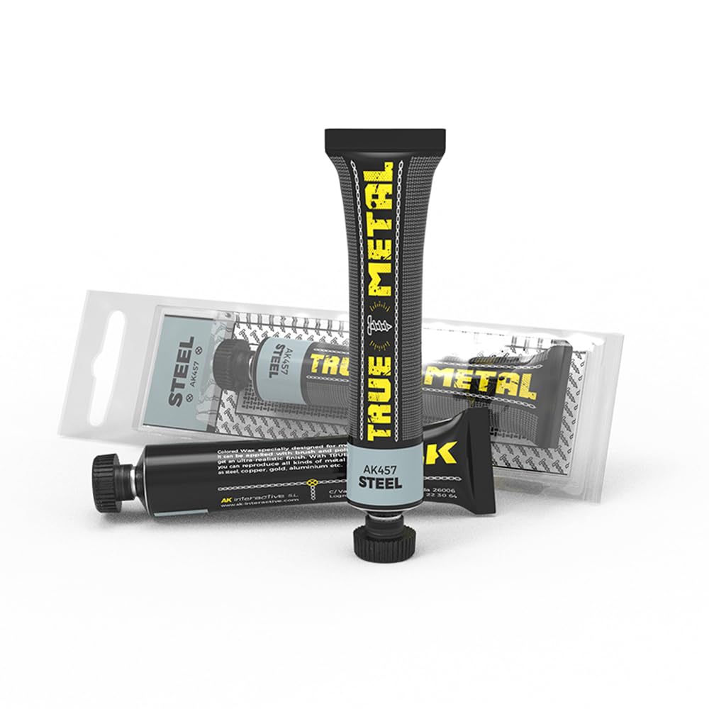 Ak Interactive Steel Ak457 True Metal Paint 25Gr Tube