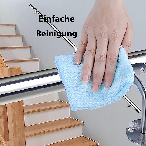 CAVATINY Stainless Steel Handrail Railing for Stairs Parapet Balcony, Wall Handrail Wall Mount - Image 4