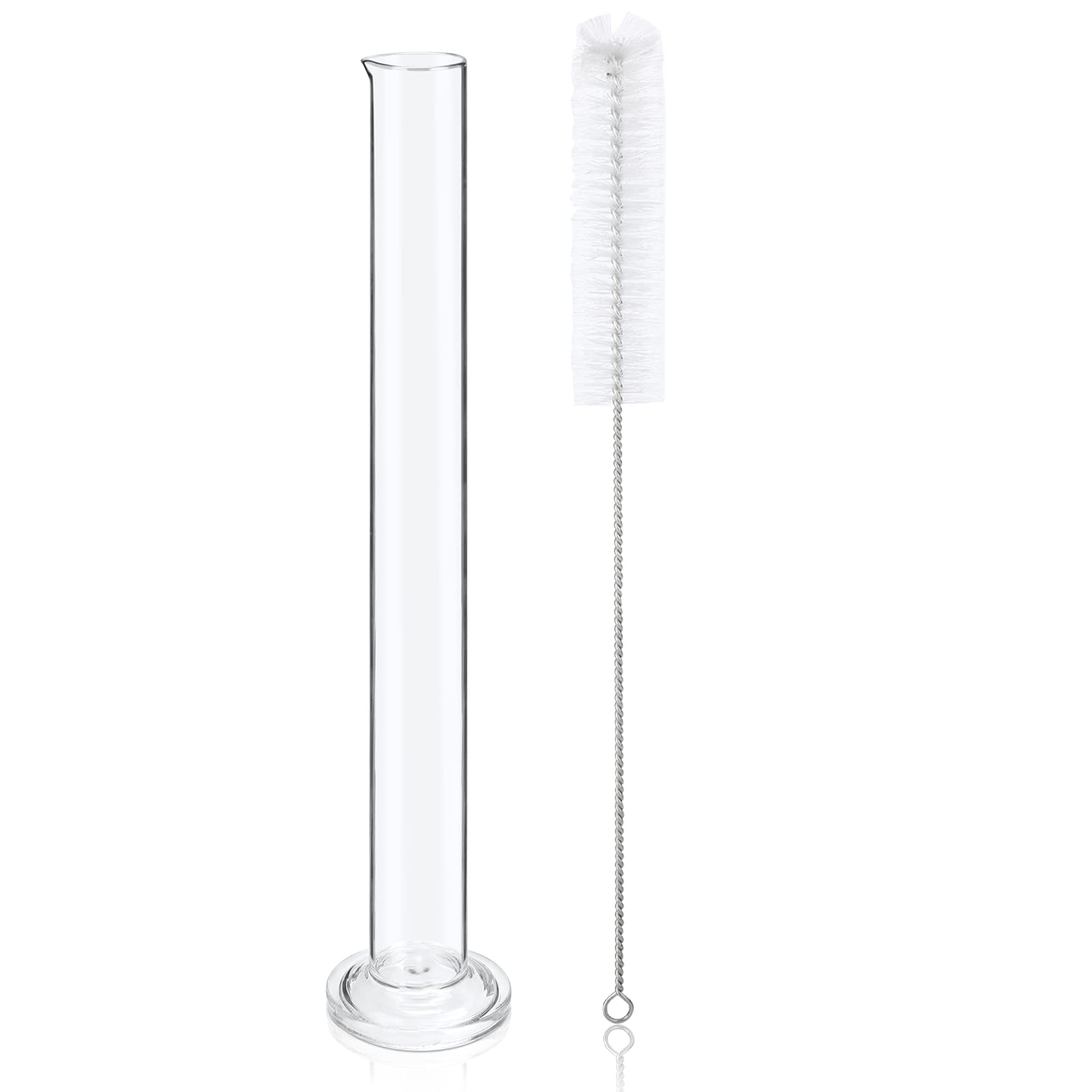 Buy Hydrometer Test Jar & Cleaning Brush 13" Clear Glass Hydrometer