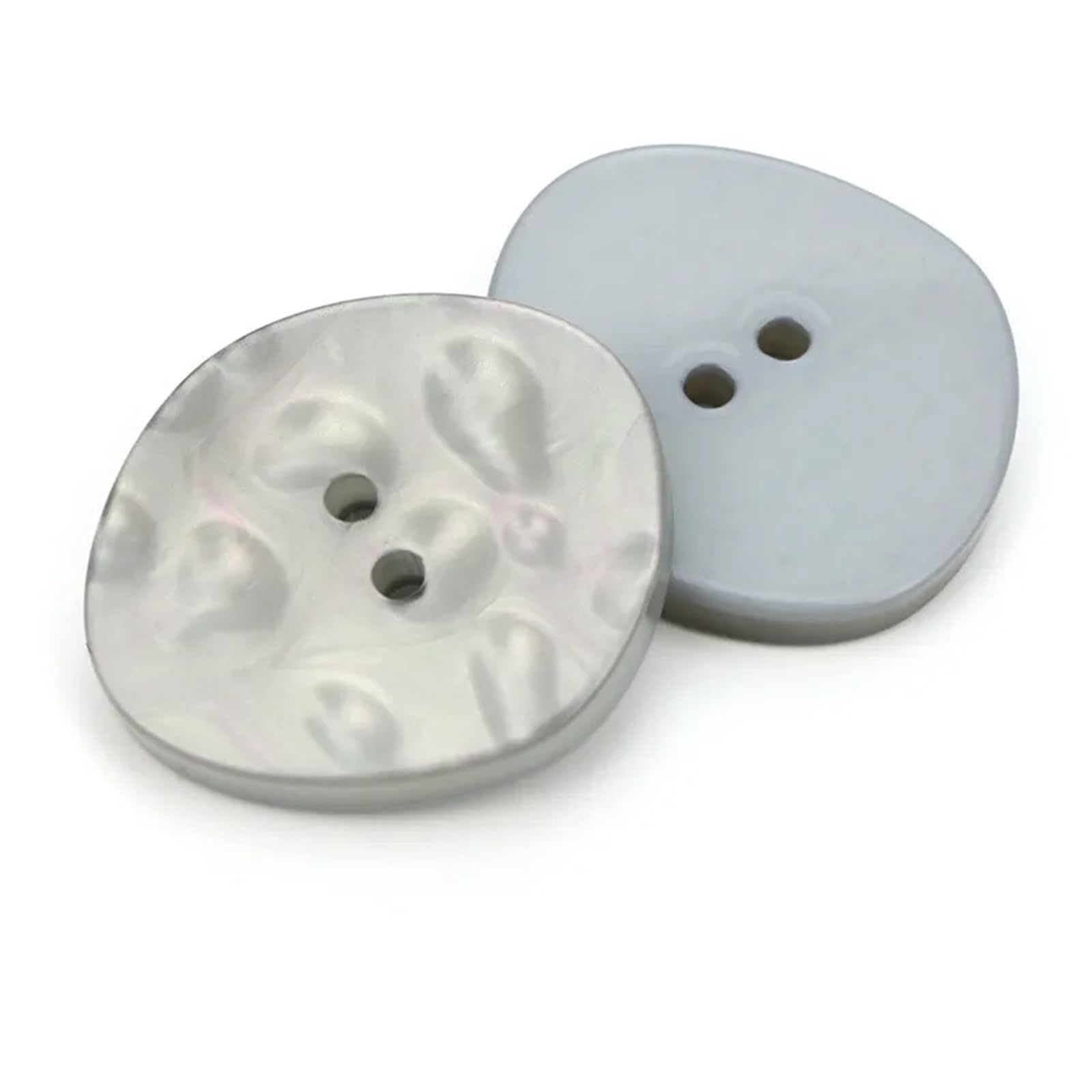 bottoni, Confezione Da 12 Bottoni In Resina Con Occhio Irregolare Multicolor, Dimensioni Multiple(Color 2,18mmX21mm)