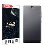 J&D Compatible for 8-Pack Essential PH-1 Screen Protector, [Anti-Glare] [Anti-Fingerprint] [Not Full Coverage] Matte Film Shield Screen Protector for Essential PH-1 Matte Screen Protector