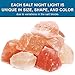 Himalayan Rock Salt Lamp Night Light Natural Hand Carved Pure Authentic Pink Salt Crystals from Pakistan use in Bedroom Family Room Hallway Office by My Perfect Nights