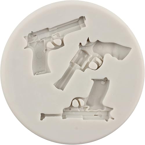 Miniatura 3 de MINFEIDMS Molde de silicona para pistola de manualidades 3D para decoración de pasteles, decoración de cupcakes, caramelo y goma de mascar de