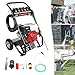 7.5HP 190 Bar Petrol Pressure Washer, High Pressure Cleaner with 5 Nozzles & 8m Hose, Portable Wheeled Jet Wash for Car, Driveway, Patio, Farm and Industrial Cleaning