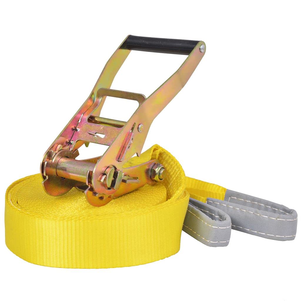SKM Slackline 15 m x 50 mm 150 kg Gialla