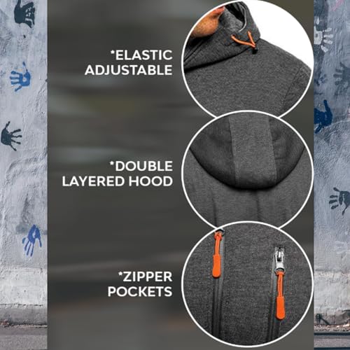 Tactical Hoodies For Men Fall Fashion Dashing Hooded Sweatshirt Casual Workout Athletic Outfits with Pockets4