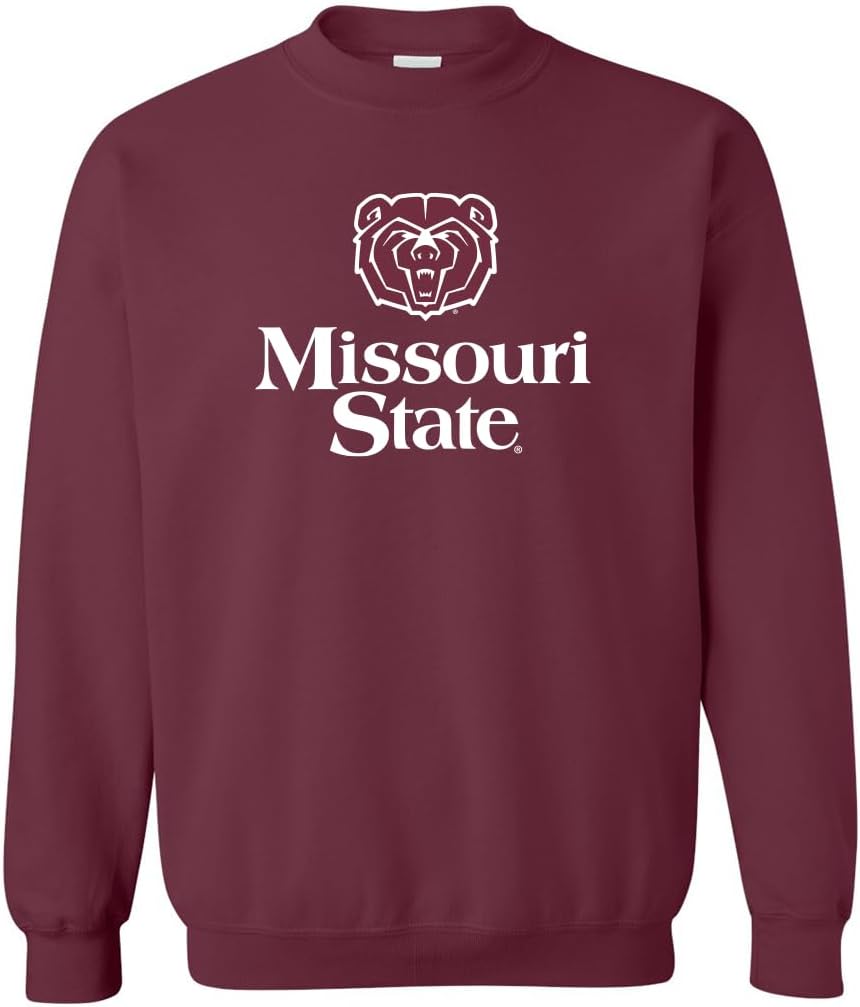 CreateMyTee | Missouri State U Full Logo Crewneck Sweatshirt