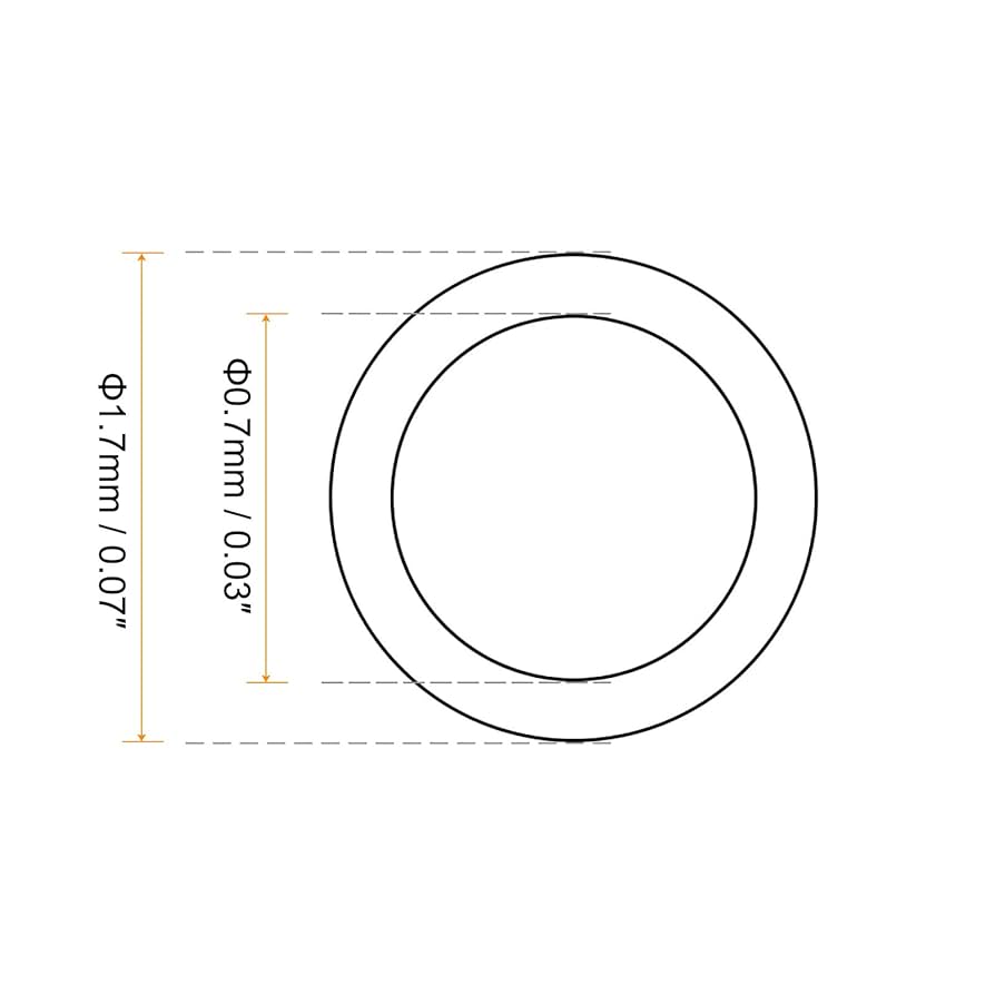 (＊⌒∇⌒o) Amazon.com: uxcell 50PCS 1.7mm Seal O-Ring Rubber