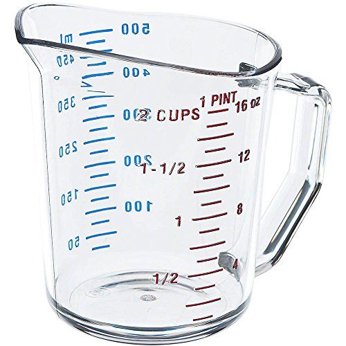 Vaso medidor plástico transparente 2 tazas miniatura 1