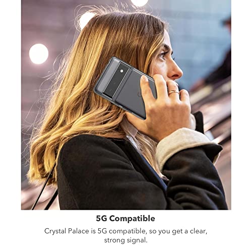 Image of ZAGG Gear4 Crystal Palace Clear Case with Advanced Impact Protection [ Approved by D3O ], Slim, Tough Design for Google Pixel 6a - Clear