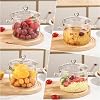 Glass Cooking Pots, 1.9L/64OZ Heat-Resistant Borosilicate Glass Saucepan with Cover, Cookware Set Stovetop Pot for Soup, Pasta,& Baby Food (64OZ) #4