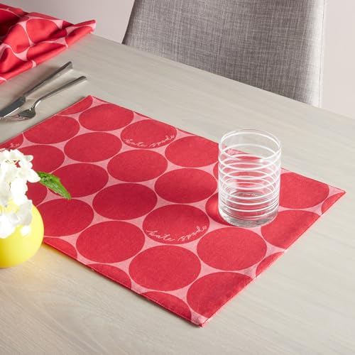 Sets de table en coton lavable Kate Spade Joy Dot pour sublimer vos dîners de fête