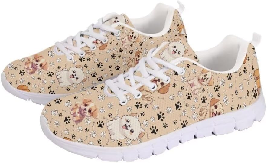 Jeiento Outdoor Running Shoes for Women Men Teenager Non Slip Fashion Mesh Gym Sports Shoes Workout Casual Sneakers for Teenager Girls